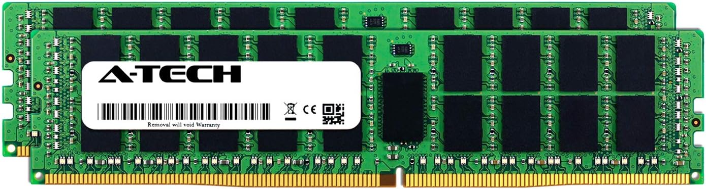 A-Tech Kit de 64 GB (2 x 32 GB) para estación de trabajo HP Z4 G4 – DDR4 PC4-21300 2666Mhz ECC registrado RDIMM 2Rx4 – Memoria RAM de servidor