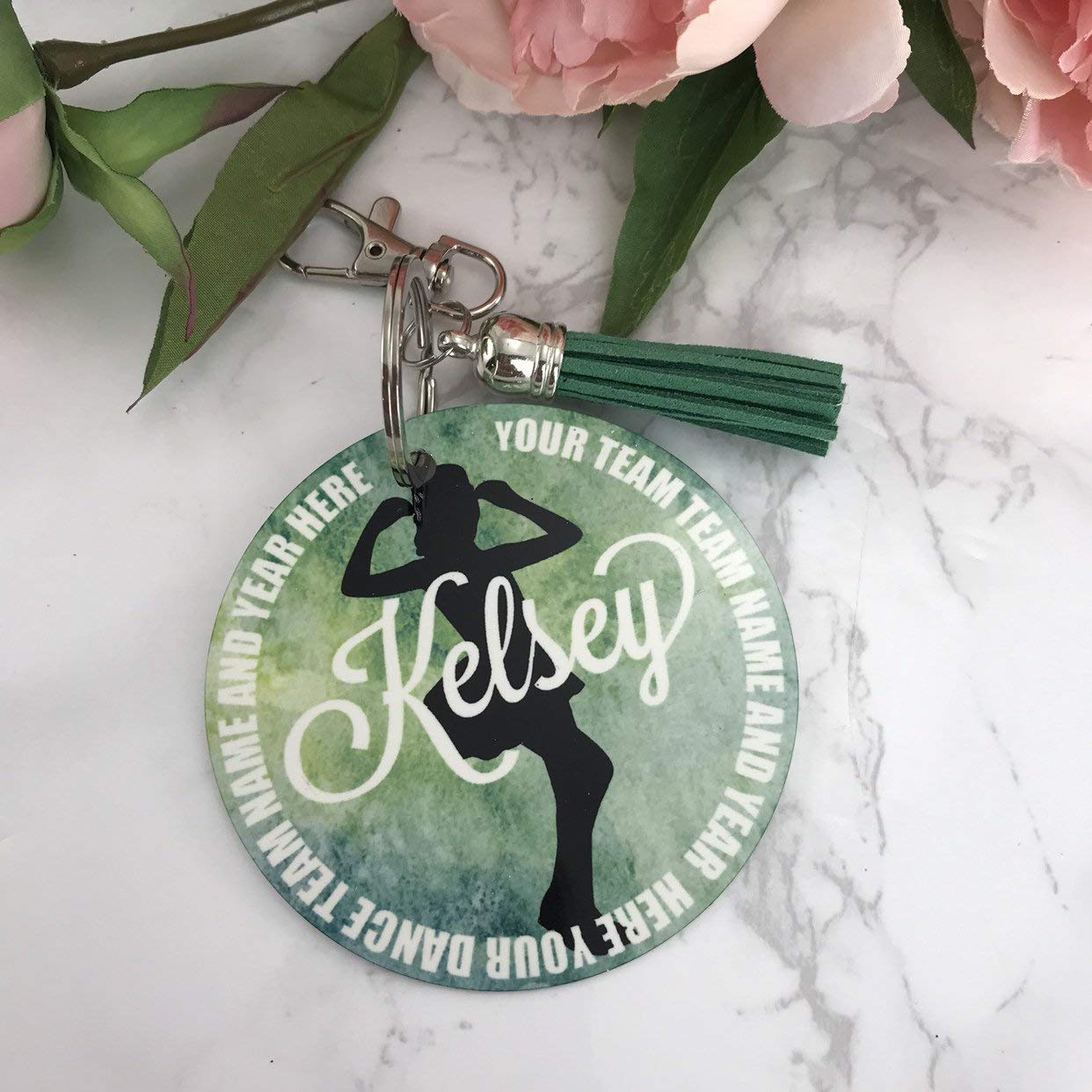 Jazz Dancer Aluminum Bag Tag Personalized with Your Name