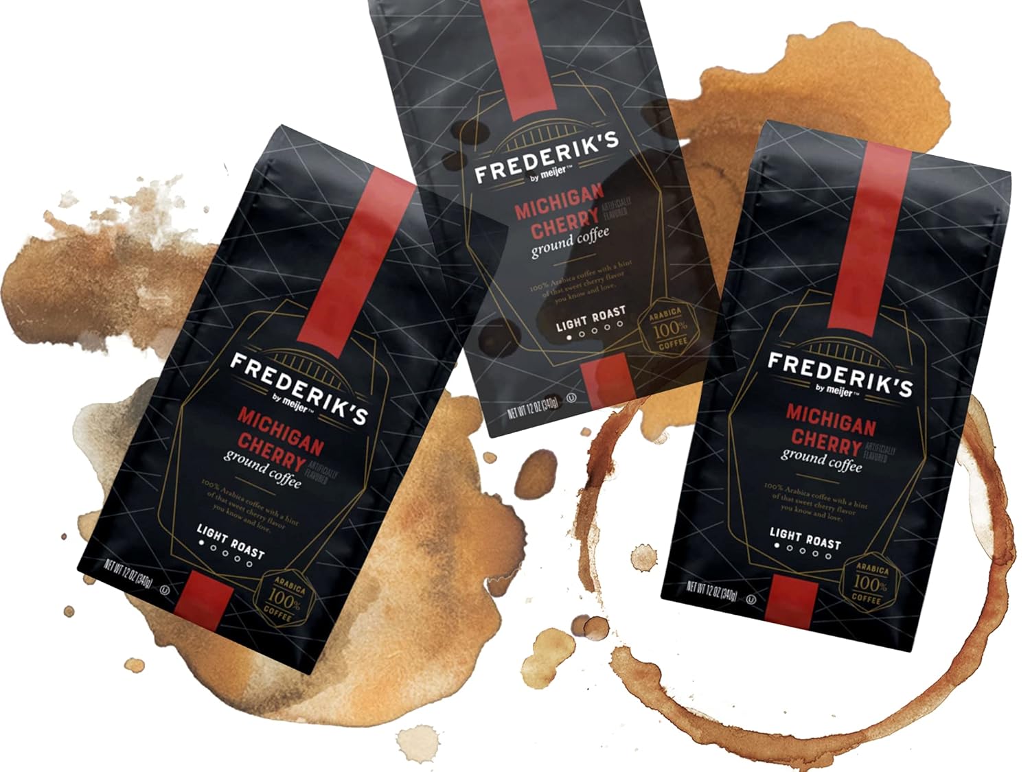 Fredrick’s Meijer Michigan Cherry – Café molido  Tostado ligero 100% arábica especial  Set de paquetes