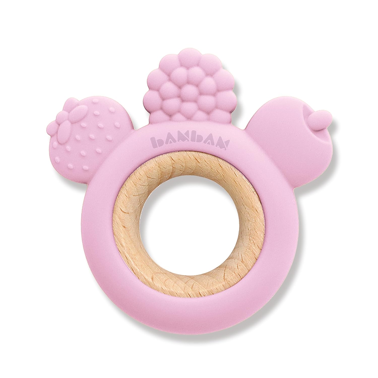BAMBAM Baby Felix The Fruit – Anillo de dentición de silicona de alta calidad, 100% silicona libre de BPA, probado para seguridad infantil, juguetes