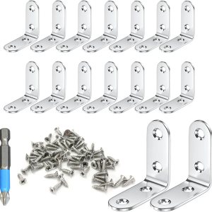 Juegos de soporte de esquina (16 piezas de soporte L) Juegos de soporte de esquina (16 piezas de soporte L)