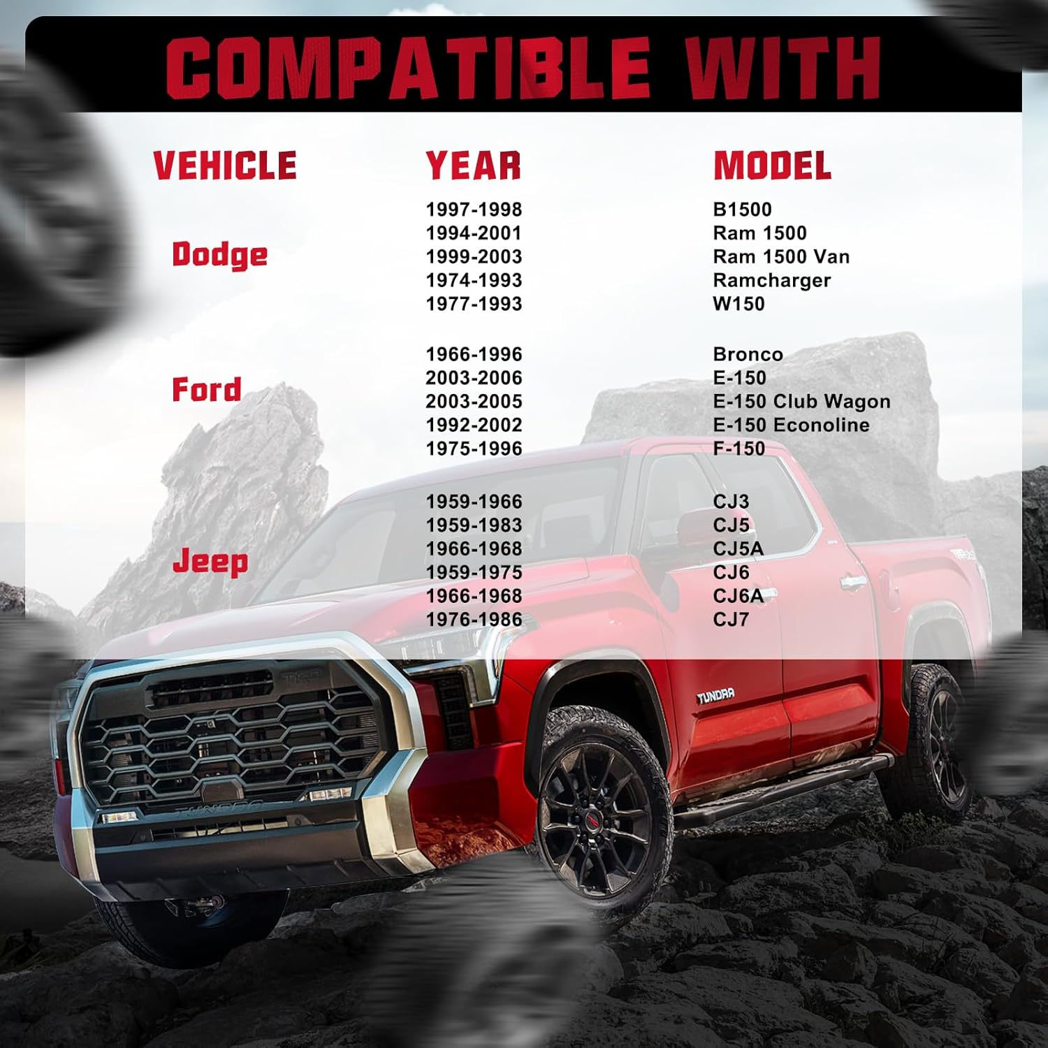 BDFHYK Espaciadores de rueda de 0.197 x 5.500 in, espaciador de rueda central de 2 pulgadas, compatible con Dodge Ram 1500 Ford F-150 F100 E100