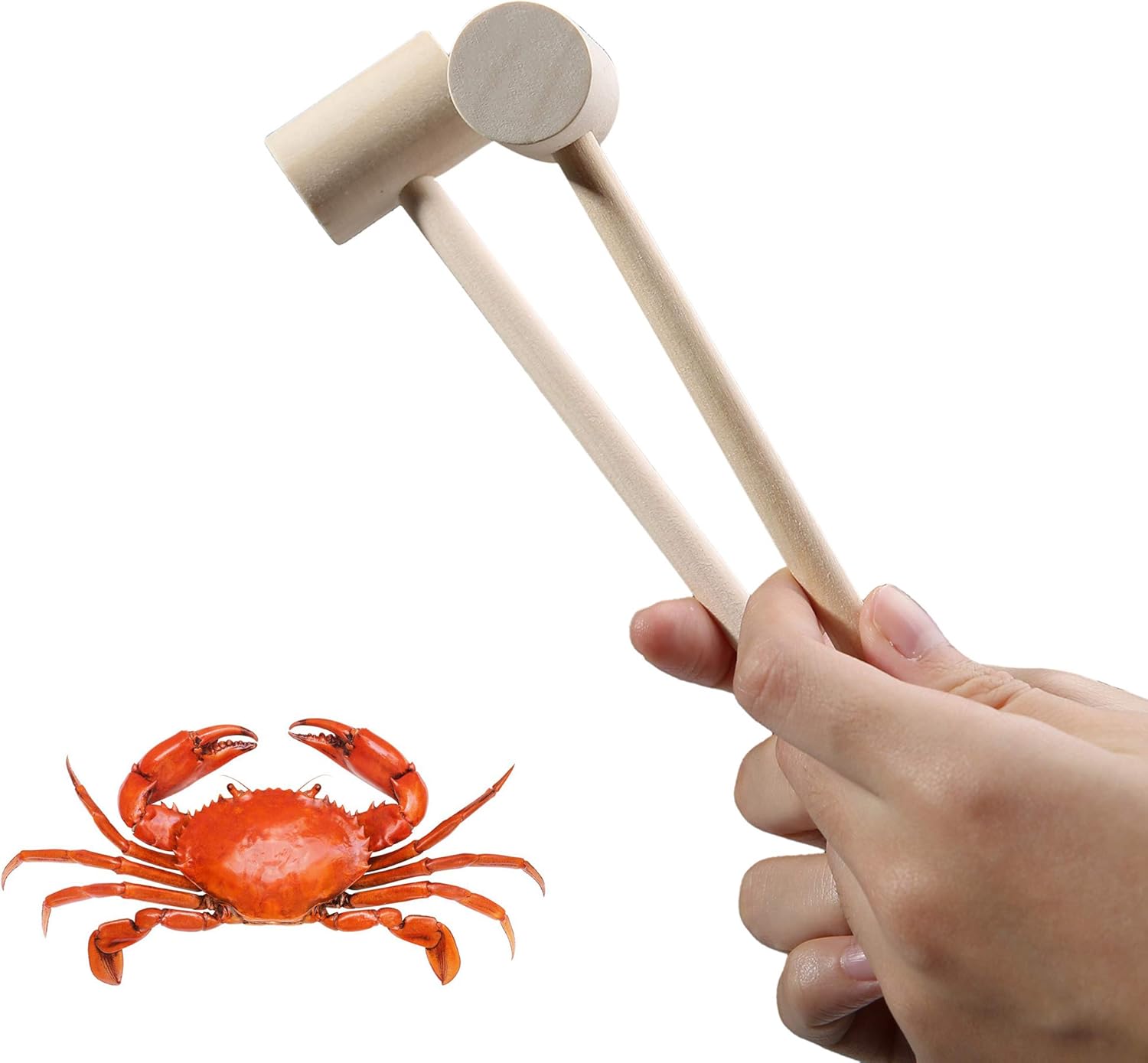 18 piezas de martillos de cangrejo de madera de langosta mariscos