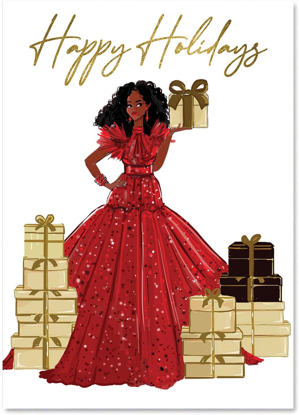 African American Expressions Regalos de Navidad para felices fiestas
