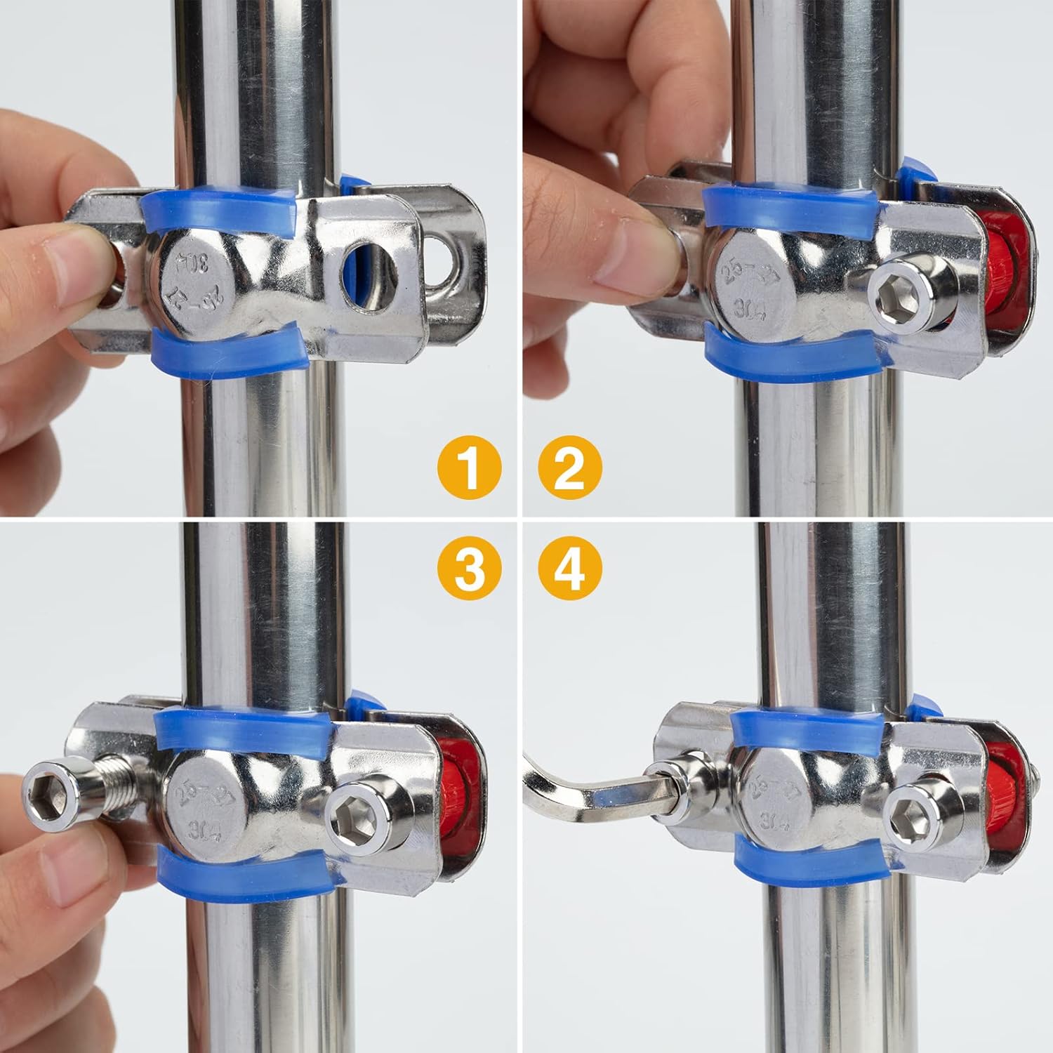 Fix Sinking – Silla de oficina de acero inoxidable 304 para dejar de hundirse, kit de reparación de sillas de oficina con llave Allen, altura de
