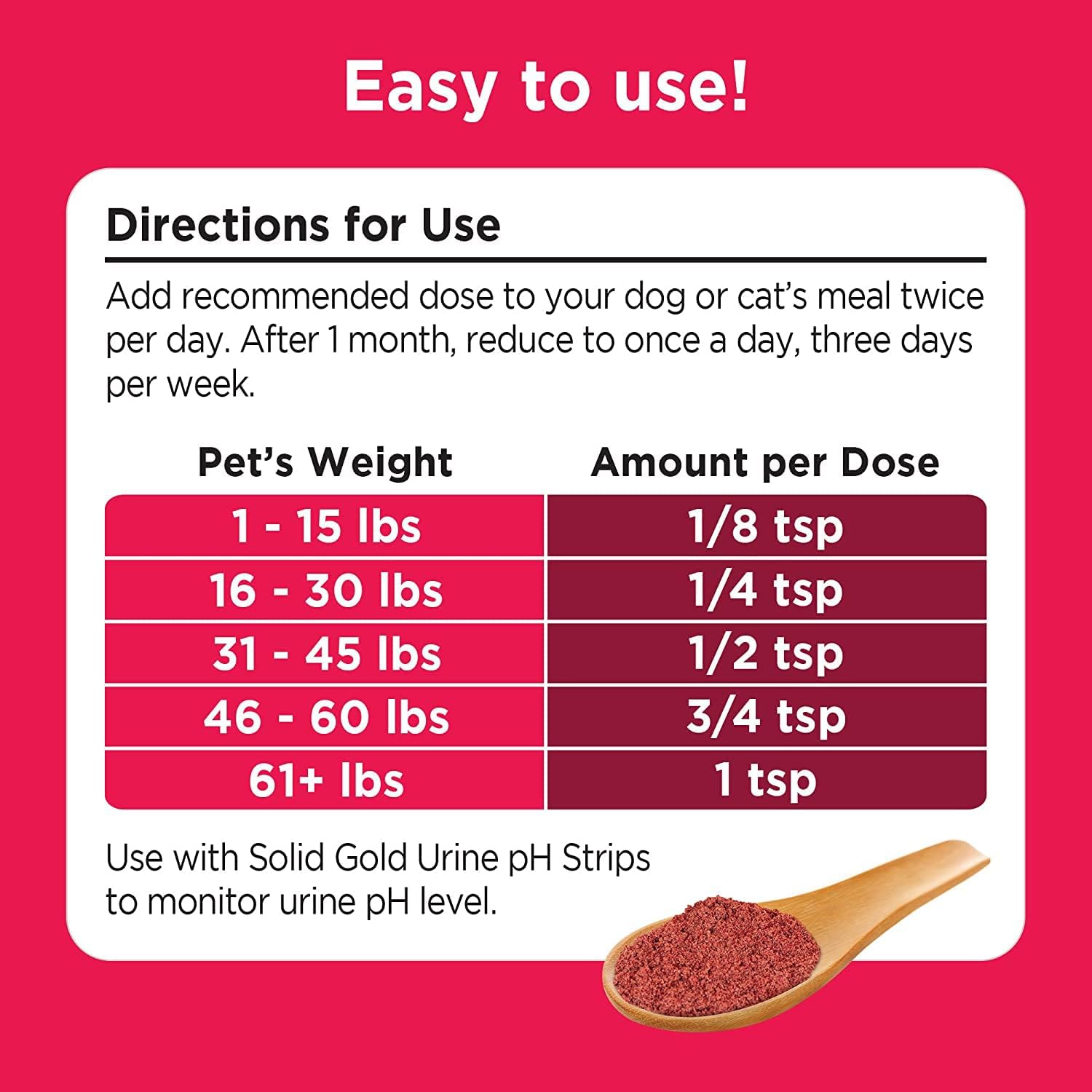 Solid Gold Equilibrio de bayas para la salud del tracto urinario en gatos y perros suplemento natural y holístico sin granos con arándanos y