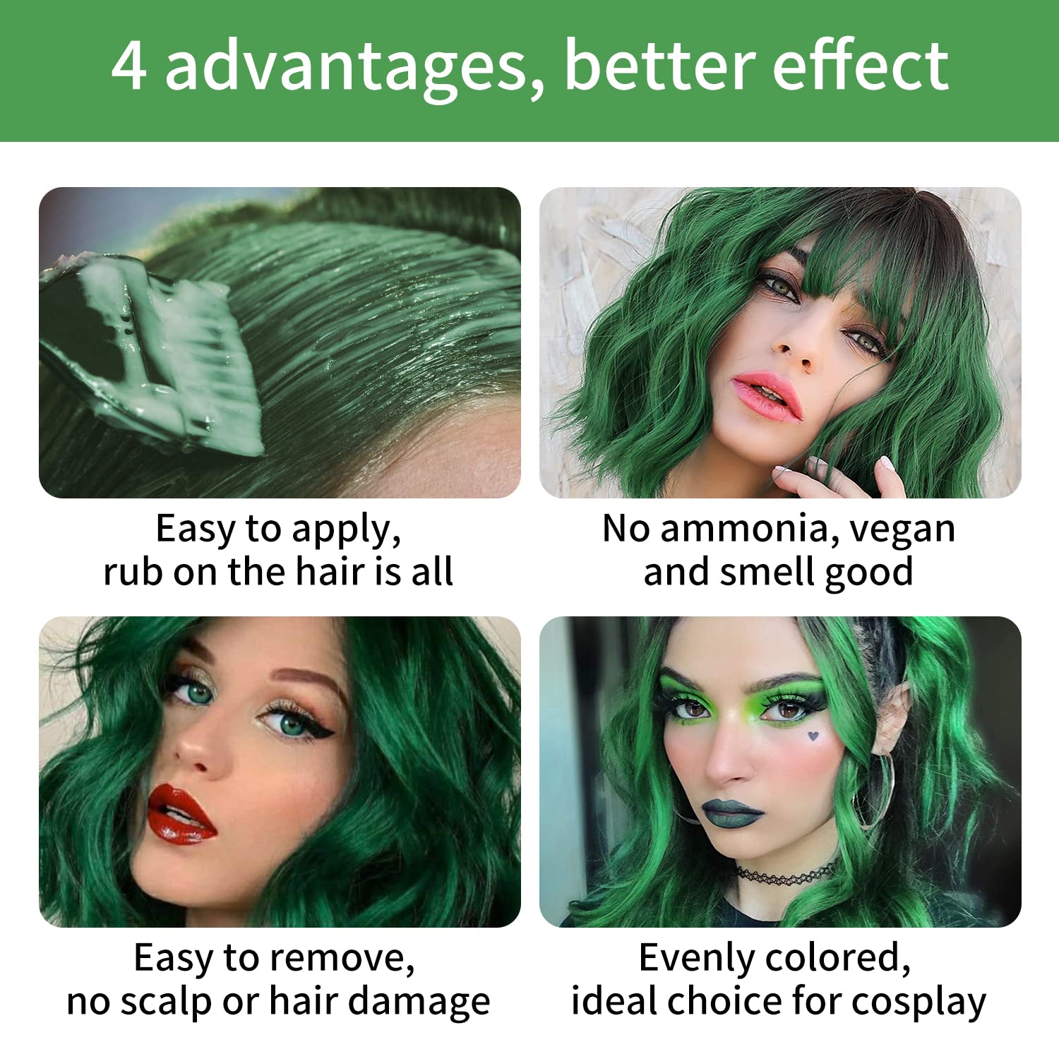 Color temporal para el cabello, tinte mágico para el cabello, color instantáneo, lavable e hidratante, modelado a la moda, colorido, cera de color
