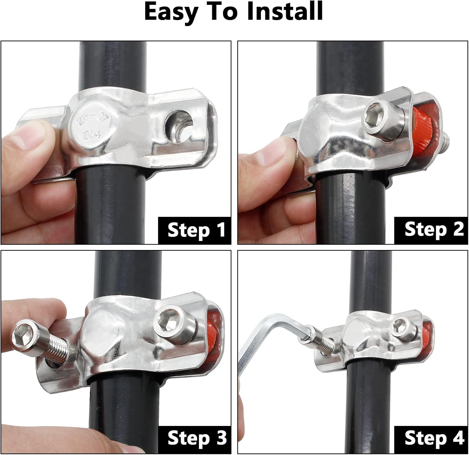 Fix Sinking – Silla de oficina de acero inoxidable 304, ahorro de silla de oficina de altura ajustable, kit de ahorro de silla con llave hexagonal