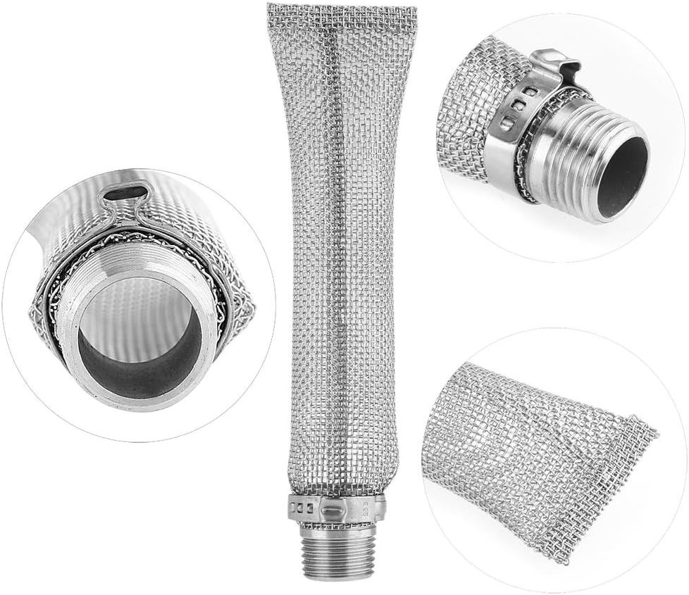 Fdit Filtro de malla de acero inoxidable de grado 304 de 12 pulgadas6 pulgadas, herramienta de filtro de cerveza Brew Hop para hervidor de agua o