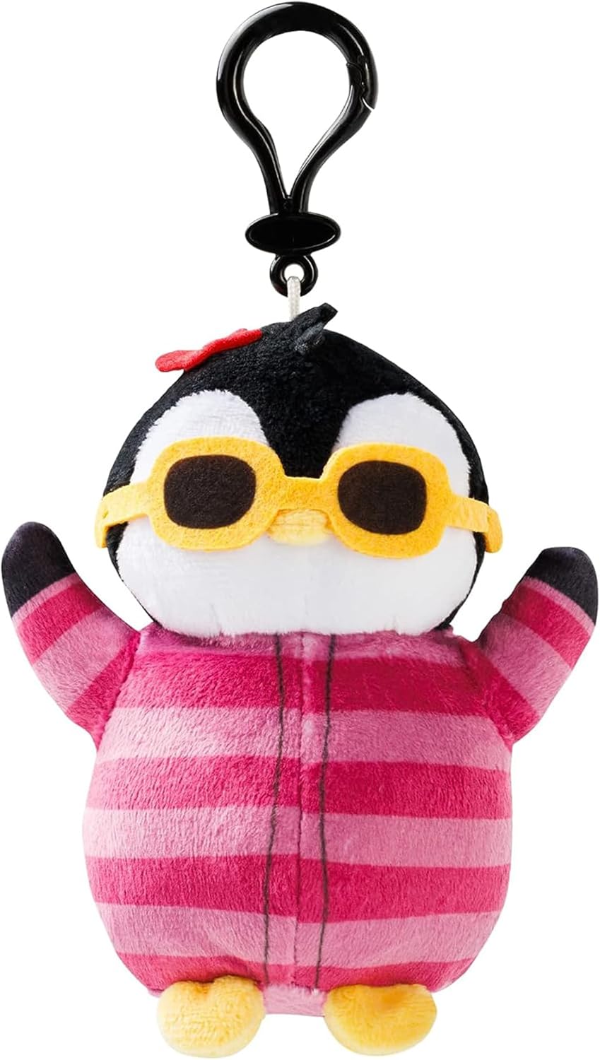 Peluche con clip (Floral Frida)  Peluche suave de 5.5 pulgadas con clip seguro, animal de peluche coleccionable para personalizar tu mochila, bolsa