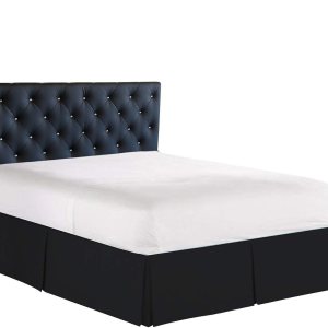 Faldón de cama Elegant Comfort de algodón egipcio de 1500 hilos, resistente a arrugas y decoloración, de alta calidad, con diseño de tablas y caída Faldón de cama Elegant Comfort de algodón egipcio de 1500 hilos, resistente a arrugas y decoloración, de alta calidad, con diseño de tablas y caída