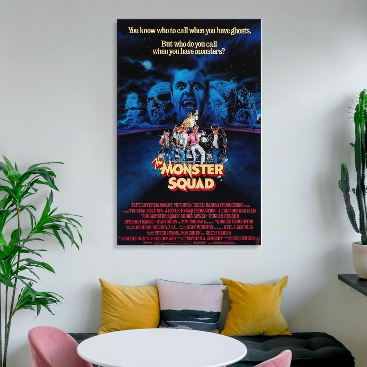 Póster de película The Monster Squad de 1987 para dormitorio, decoración de pared estética, impresiones artísticas en lienzo para decoración de