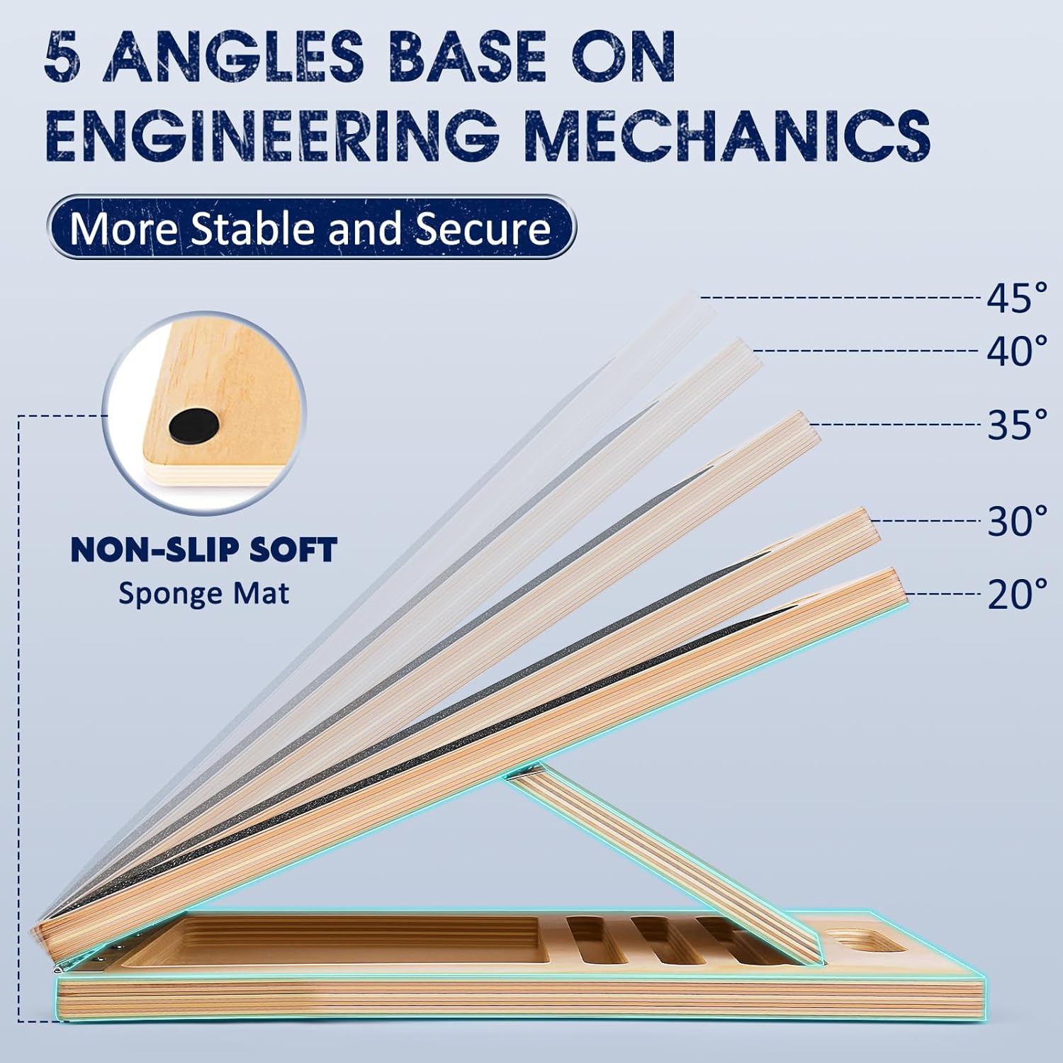 Tabla inclinada de madera portátil para estiramiento de pantorrillas, sentadillas, ensanchador de pantorrillas, equipo de terapia física, tabla
