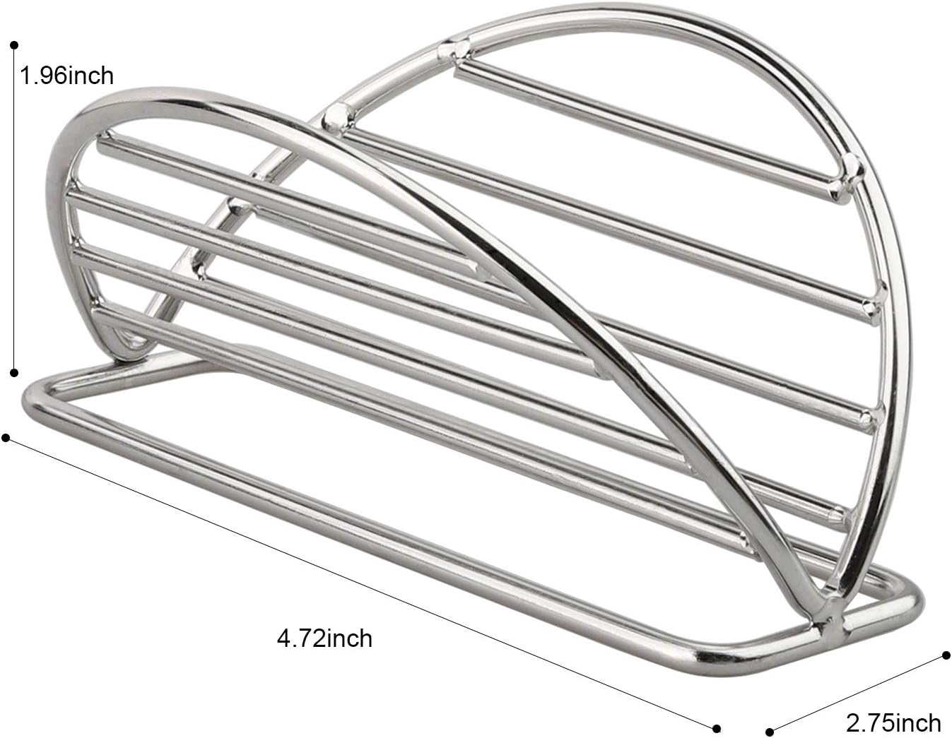 YellRin Juego de 4 soportes para tacos de acero inoxidable para tacos blandos o rígidos, para burritos y tortillas