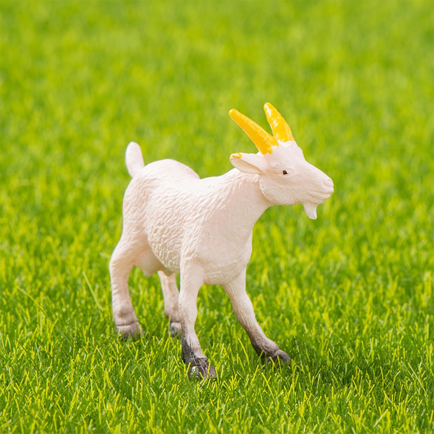 25 figuras miniatura de cabra en miniatura, de cordero, de resina, de cordero, modelo de animales de granja de plástico, para suculentas, maceta,