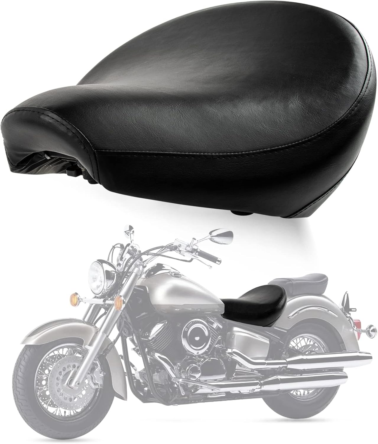 psler Cojín para asiento de conductor delantero para XVS V-Star Classic 1100 1998 1999 2000 2001 2002 2003 2004 2005 2006 2007 2008 2009 2010