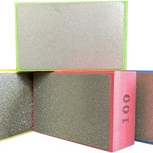 4 almohadillas de pulido a mano de diamante para lijar cerámica, baldosas de vidrio, piedra de hormigón, granito de mármol, 60#, 100#, 200#, 400#, 4 almohadillas de pulido a mano de diamante para lijar cerámica, baldosas de vidrio, piedra de hormigón, granito de mármol, 60#, 100#, 200#, 400#,