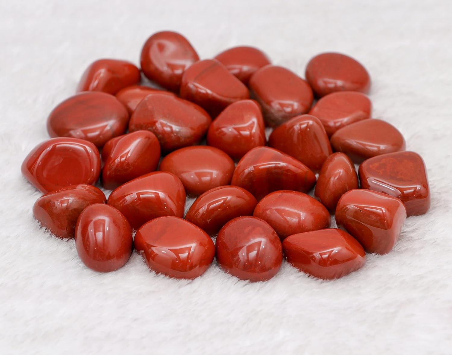 BEZAVO Juego de piedras de cristales curativos de jaspe rojo, piedras y cristales a granel para curación, reiki, meditación, cristales de brujería,