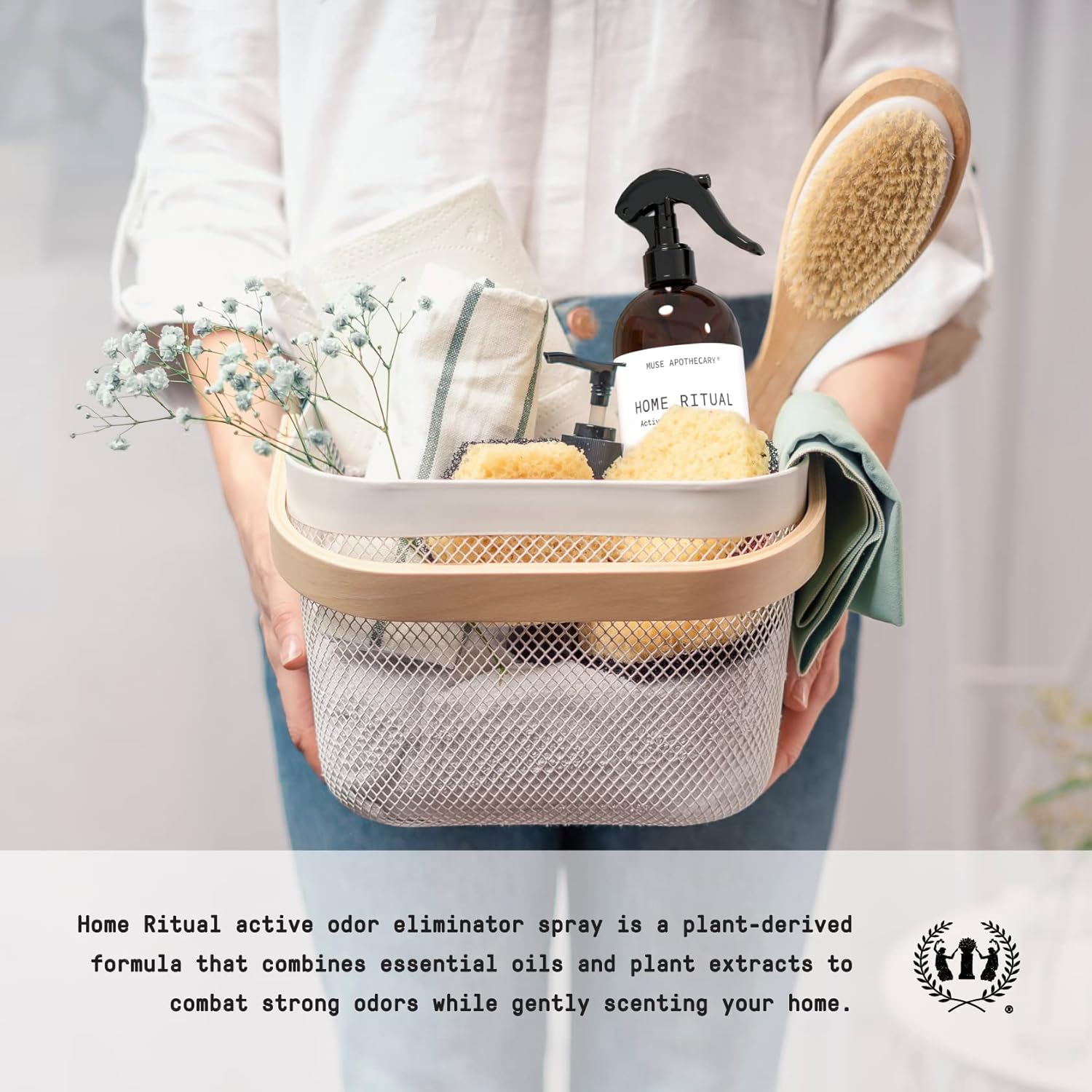 Muse Apothecary Home Ritual – Spray eliminador de olores activo  Eliminador de olores para el hogar  Desodorizador de muebles en aerosol y