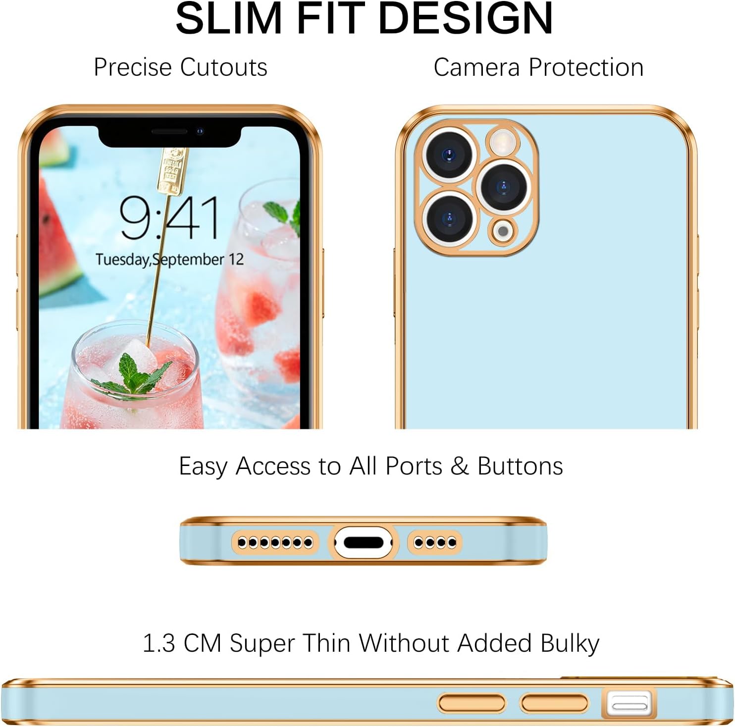 VENINGO Funda para iPhone 11 Pro Max, funda protectora para iPhone 11 Pro Max, ajuste delgado, suave con pulsera ajustable, resistente a los