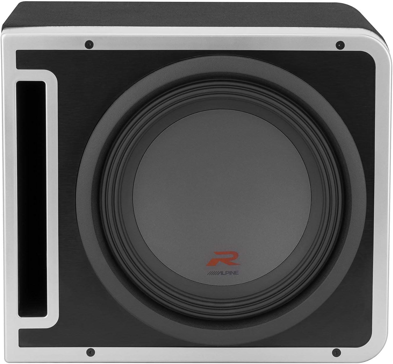 Alpine R-SB12V Recinto de subwoofer de 12 pulgadas, R-A75M amplificador mono de 750 vatios