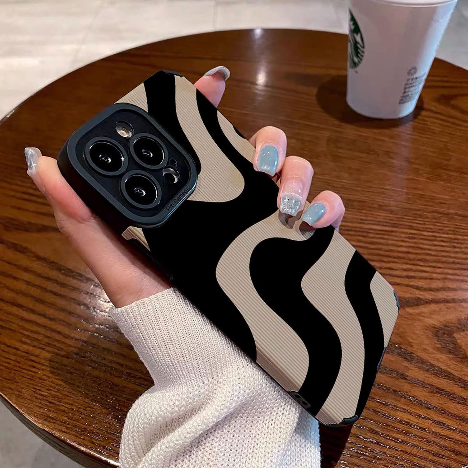 Funda compatible con iPhone 78SE, diseño de rayas de cebra para mujeres y niñas, elegante funda protectora de silicona suave para iPhone 7, 8 y SE,