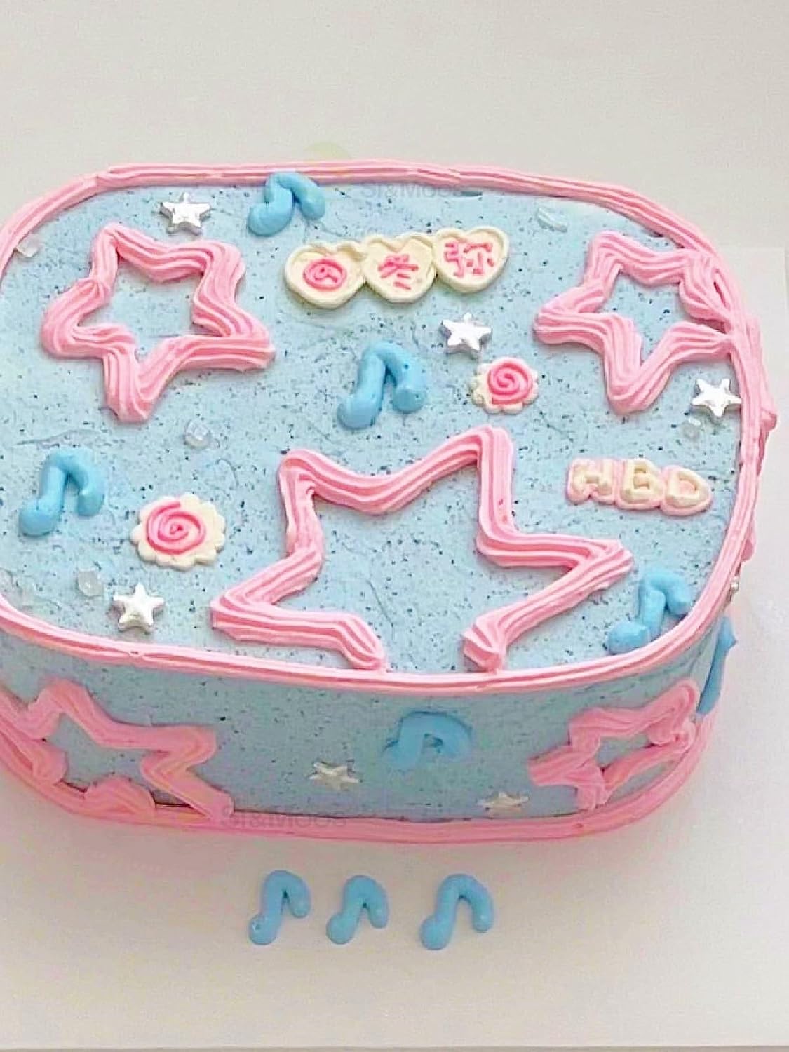 SE Si&Moos Gránulos grandes comestibles de estrella plateada para decoración de pasteles, gránulos plateados, decoraciones de galletas de Navidad,