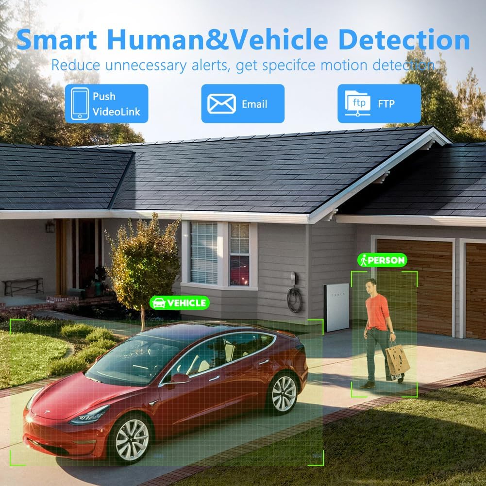 Seguridad 5.0MP H.265 POE IP PTZ Cámara, 5X 0.106-0.531 in AF Lente, IP66 impermeable exteriorinterior cámara domo de red a prueba de vandalismo,