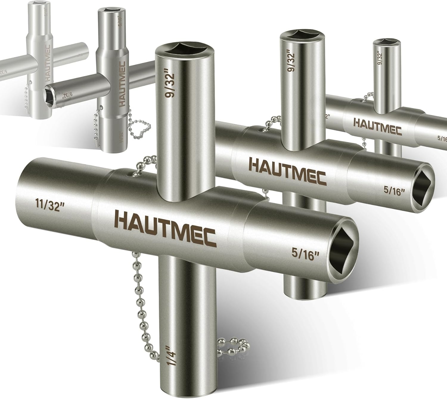 HAUTMEC – Llave sillcock de 4 vías (PL0028-5, 5 unidades)