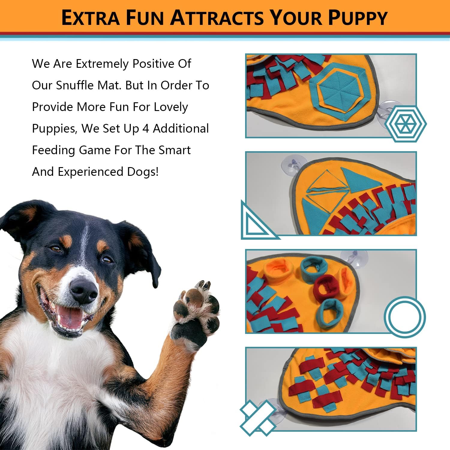 Alfombrilla antideslizante para alimentación de mascotas, 28 x 28 pulgadas, juguetes interactivos de rompecabezas para cachorros, alimentador lento