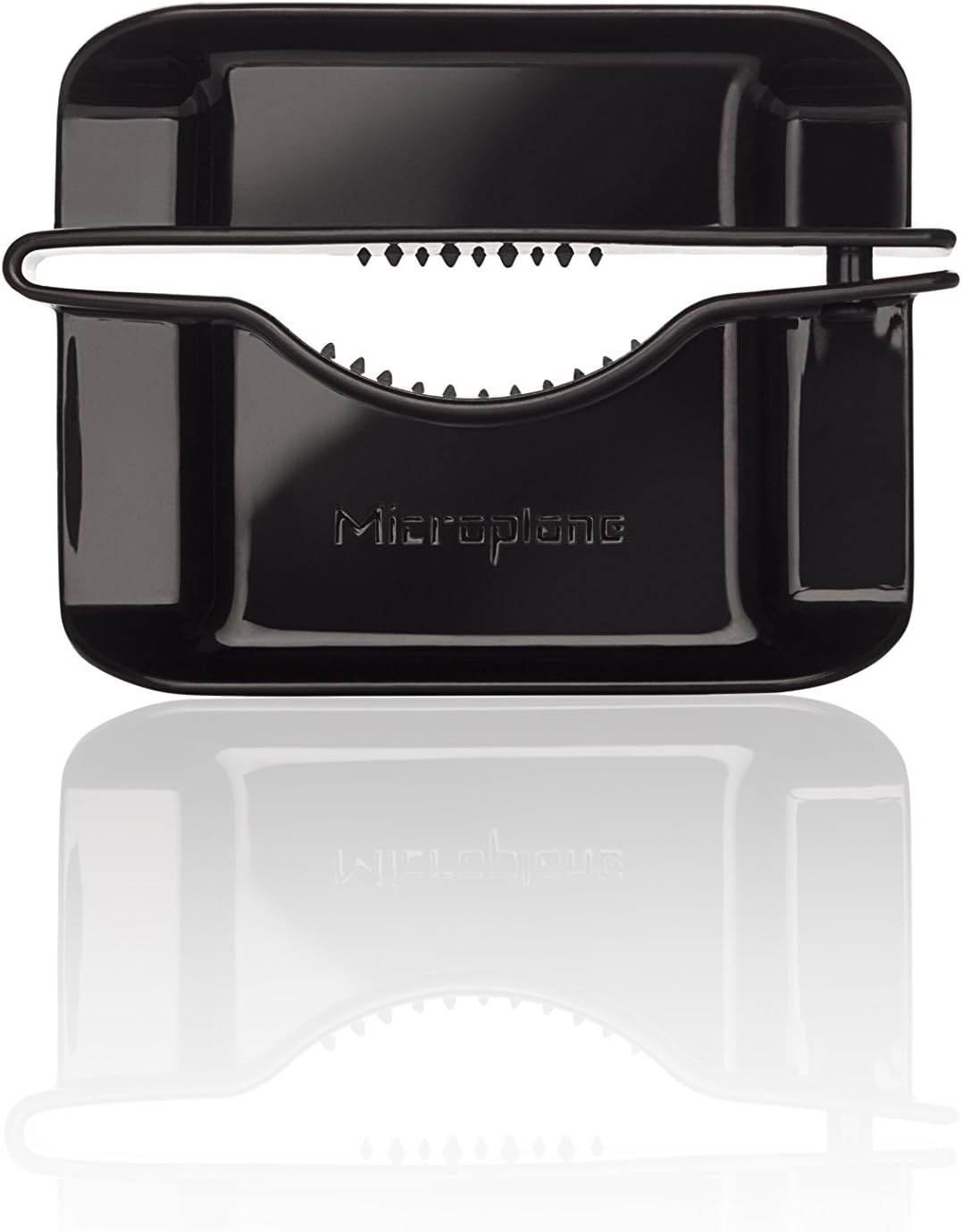 Microplane Cortadora de mandolina ajustable con hoja en V y cuchillas de acero inoxidable Julienne, mandolina de mano para papas, zanahorias y otras