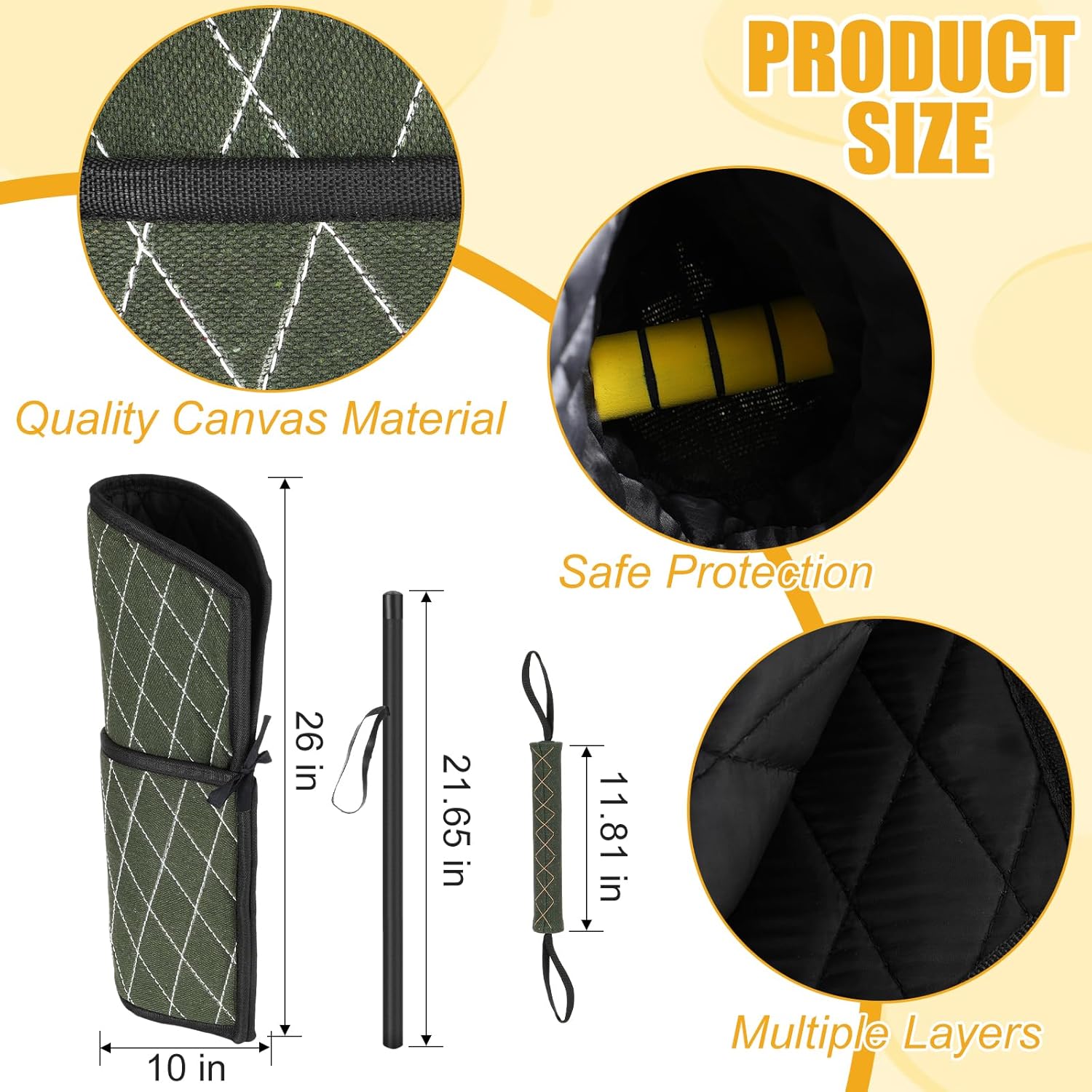 Abbylike Juego de entrenamiento para perros con manga, almohada de juguete para razas pequeñas, jugar, entrenamiento, uso en interiores