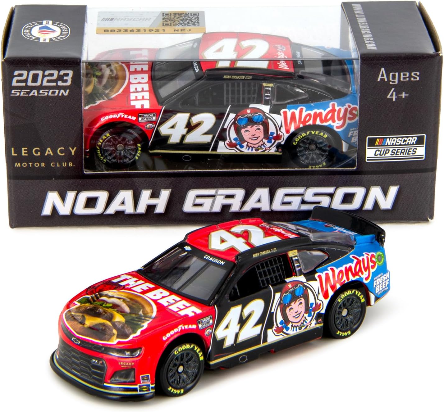 Lionel Racing Noah Gragson 2023 Wendy’s Diecast Car Escala 164