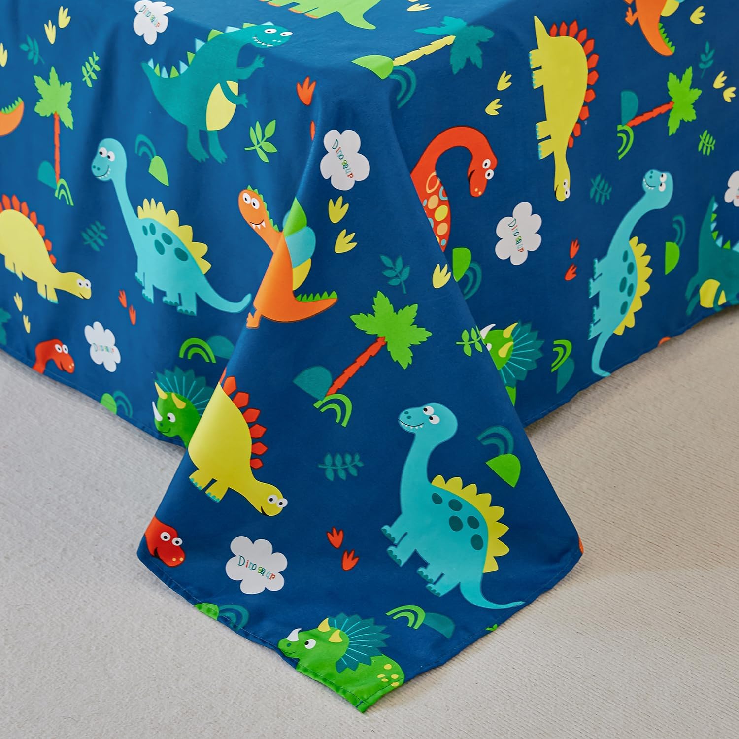 WINLIFE Juego de sábanas de dinosaurio individual para niños, 3 piezas, sábanas de microfibra suave y acogedoras tamaño individual – Sábanas de