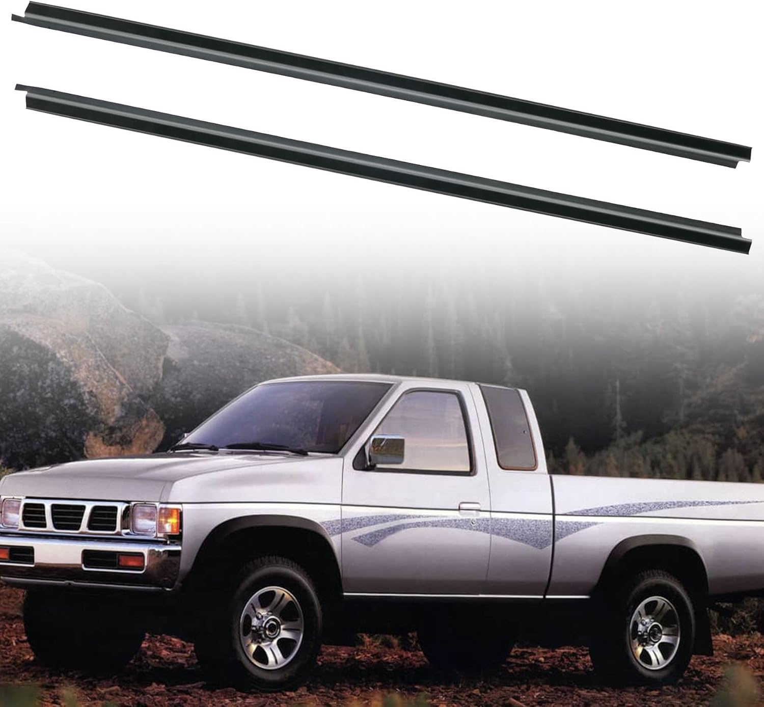 80820-01G00 Burlete de ventana Moldeado Cinturón de sellado para Nissan Pickup D21 Hardbody 1986-1994 Reemplazar 80821-01G00