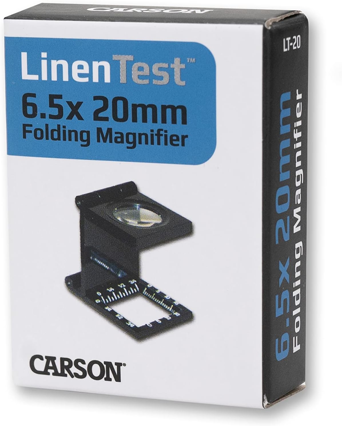 Carson LinenTest – Lupa plegable de 0.256 x 0.787 in (LT-20)
