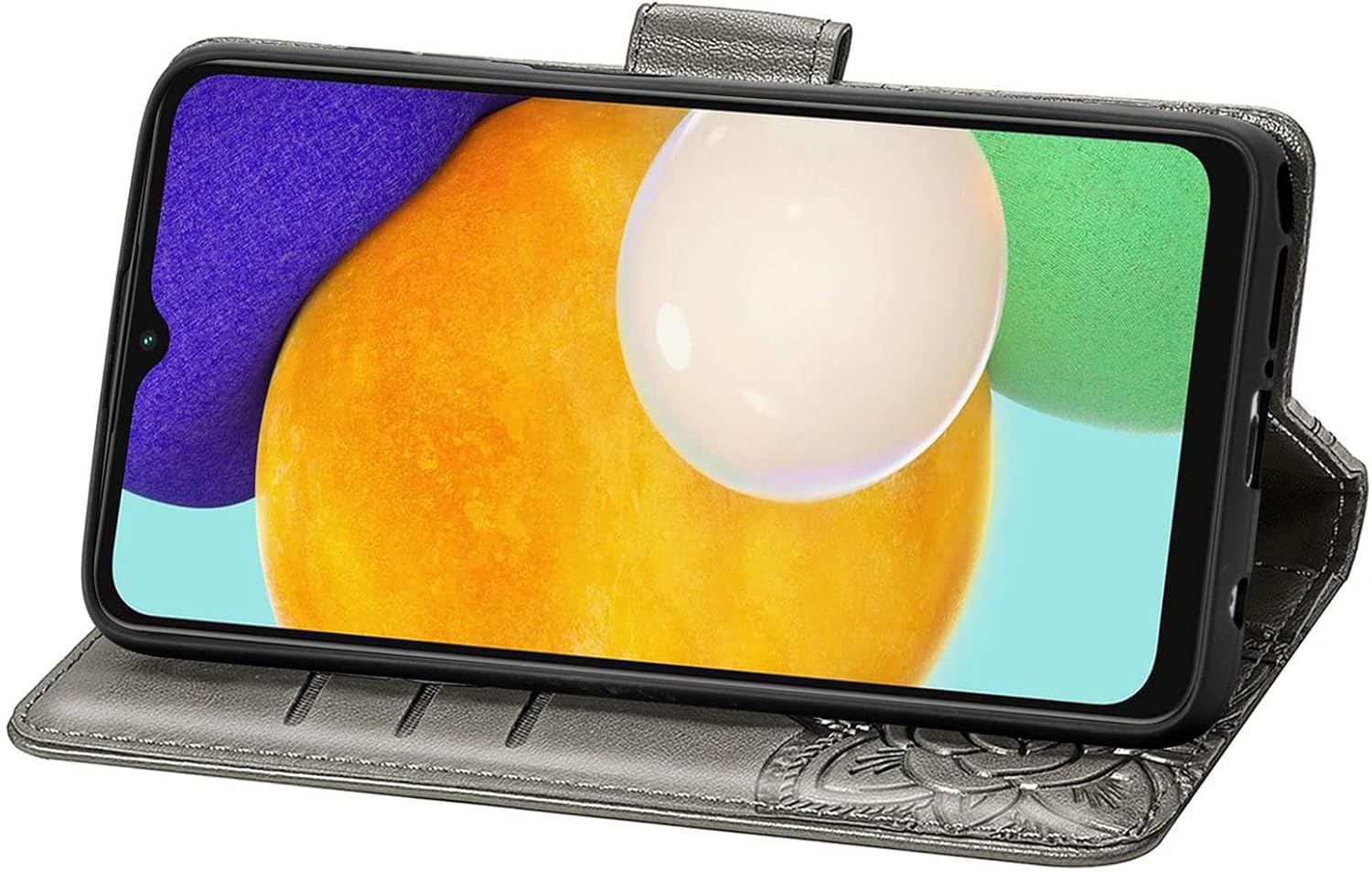 Monwutong Funda tipo cartera para Samsung Galaxy A13 5G, diseño de mariposa 3D, funda de piel sintética con cierre magnético fuerte y ranuras para