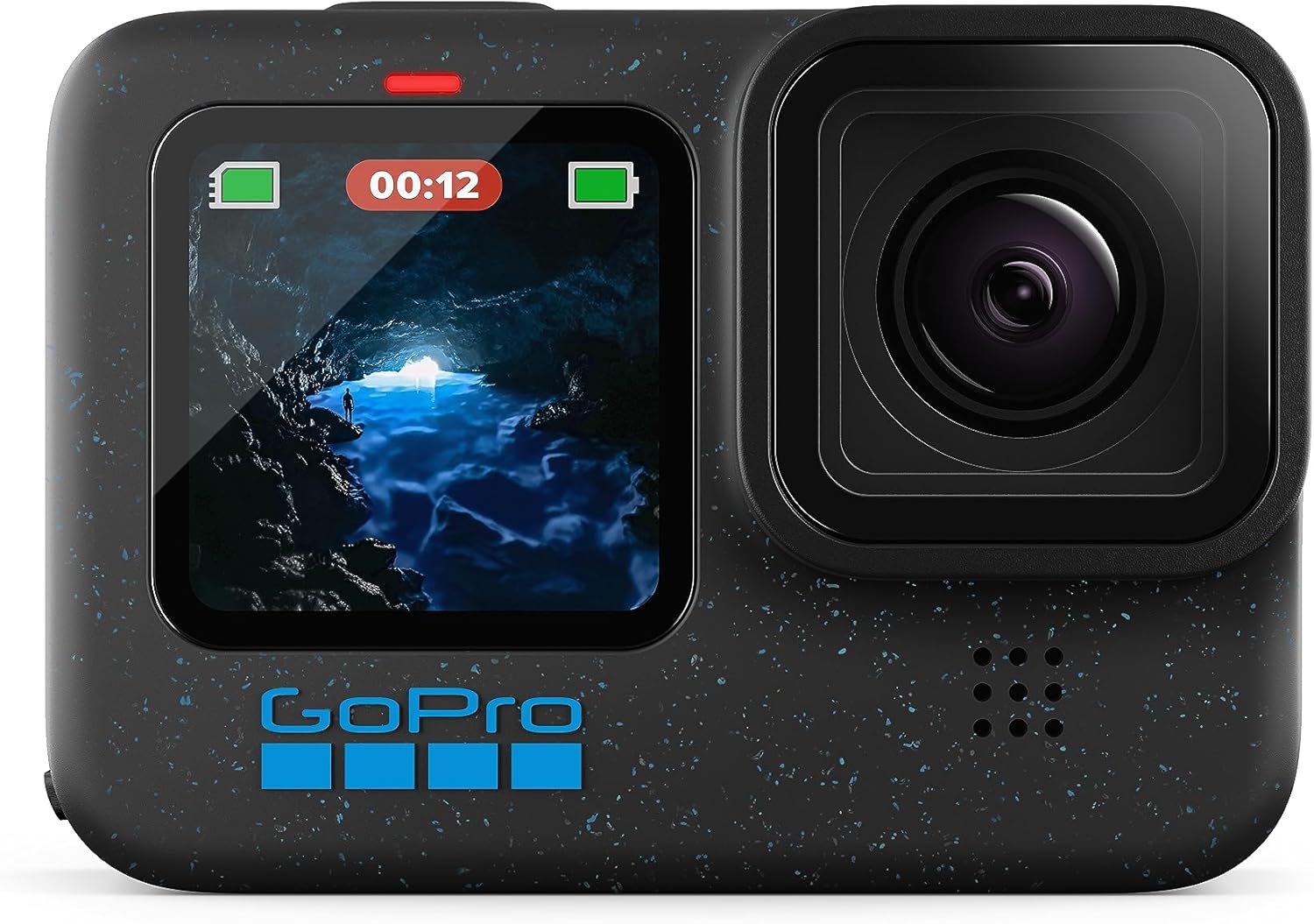 GoPro HERO12 Black + Paquete de accesorios, incluye manipulador + correa para la cabeza 2.0 + batería enduro + funda de transporte