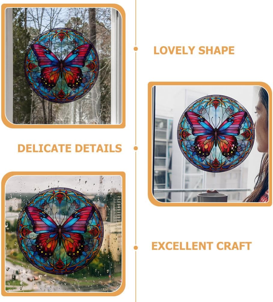 GANAZONO 2 calcomanías de decoración de vidrio, calcomanías estáticas para ventana, pegatina para puerta, pegatina para puerta de bricolaje,