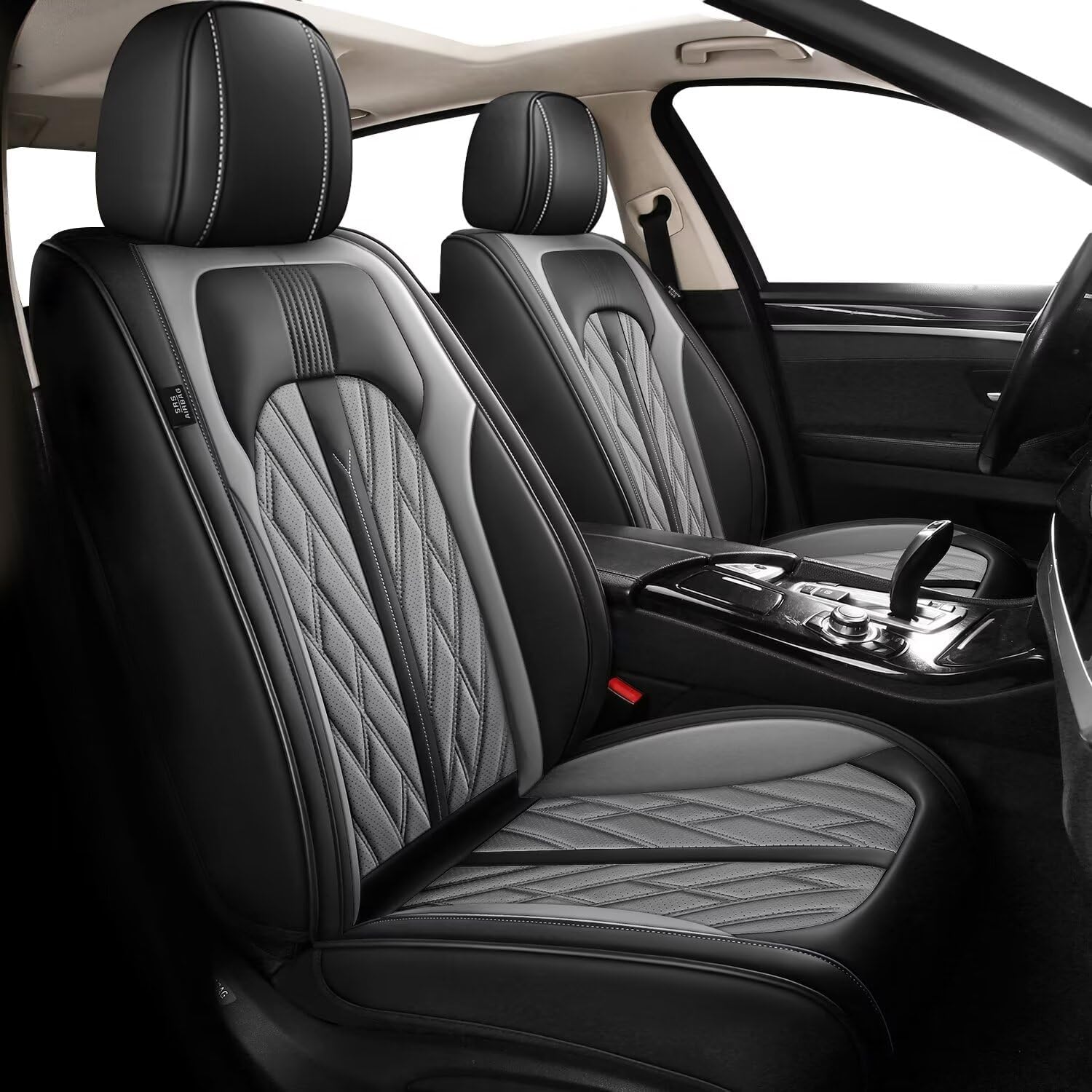 Juego completo de fundas de asiento para automóvil compatibles con Kia Optima 2002-2020, cojines de asiento de cuero para automóviles,