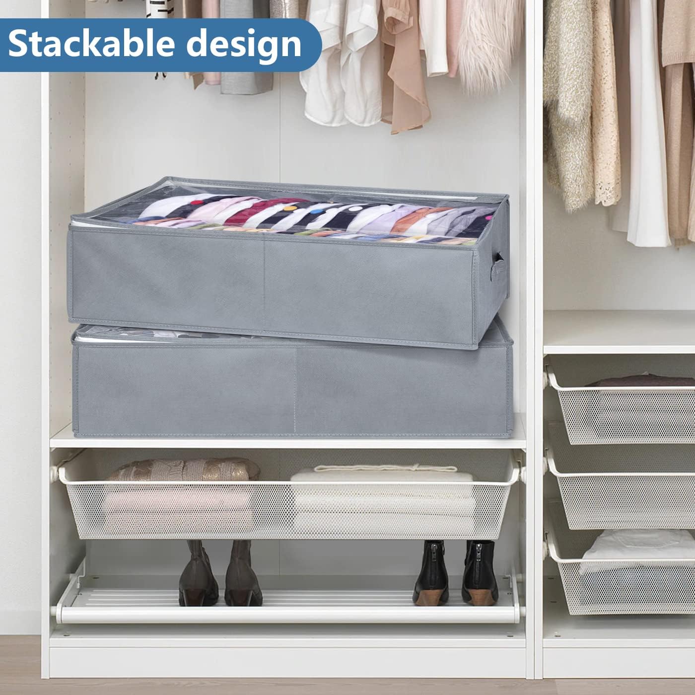 AOODA Bolsas de vestir reforzadas de 10 pulgadas para vestidos largos, caja de almacenamiento grande para gorras de béisbol, paquete de 2 artículos