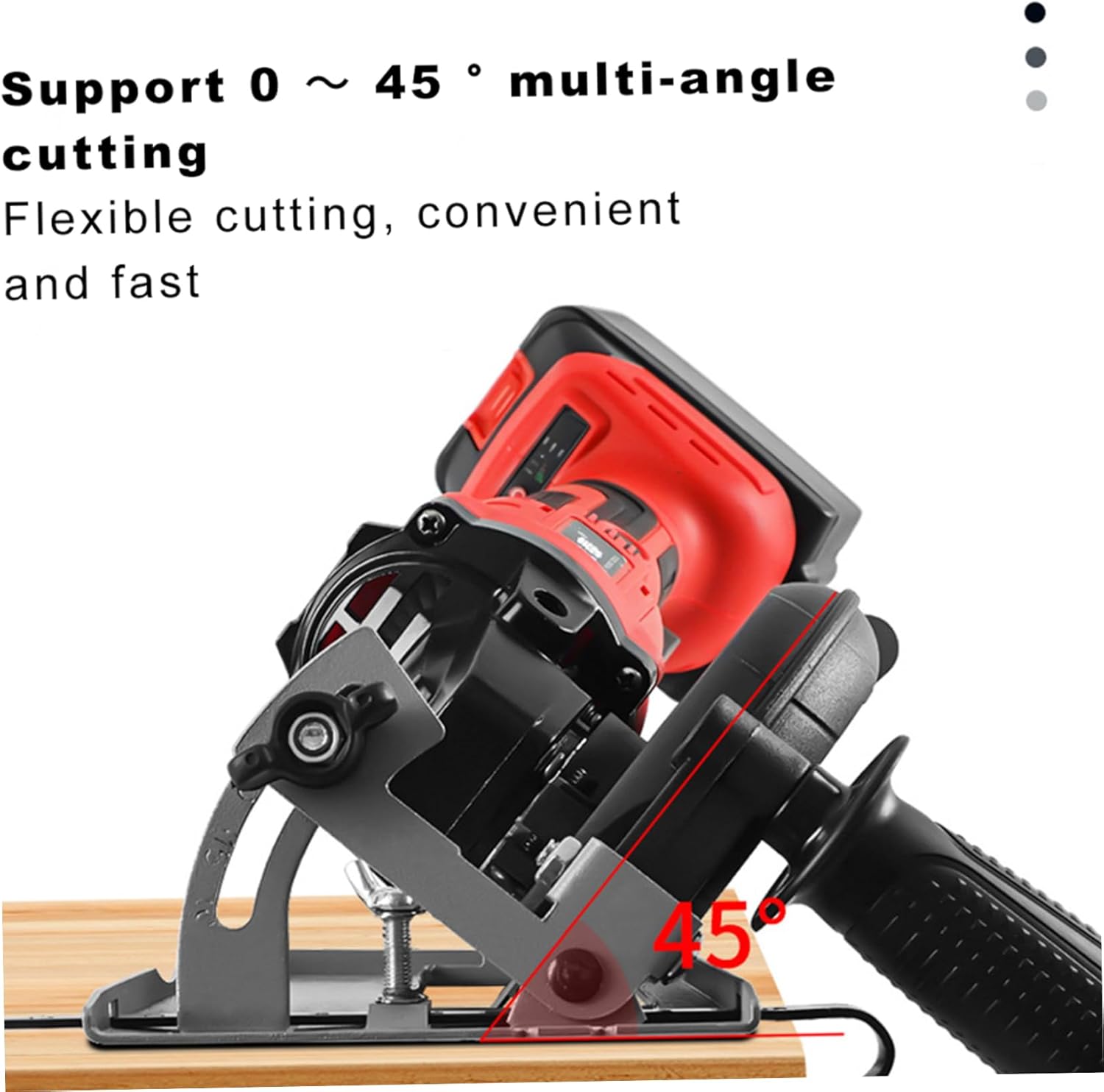 Soporte de amoladora angular ajustable de 45 grados, soporte de corte preciso, soporte fijo con regla guía para máquina 100-125 herramienta casera