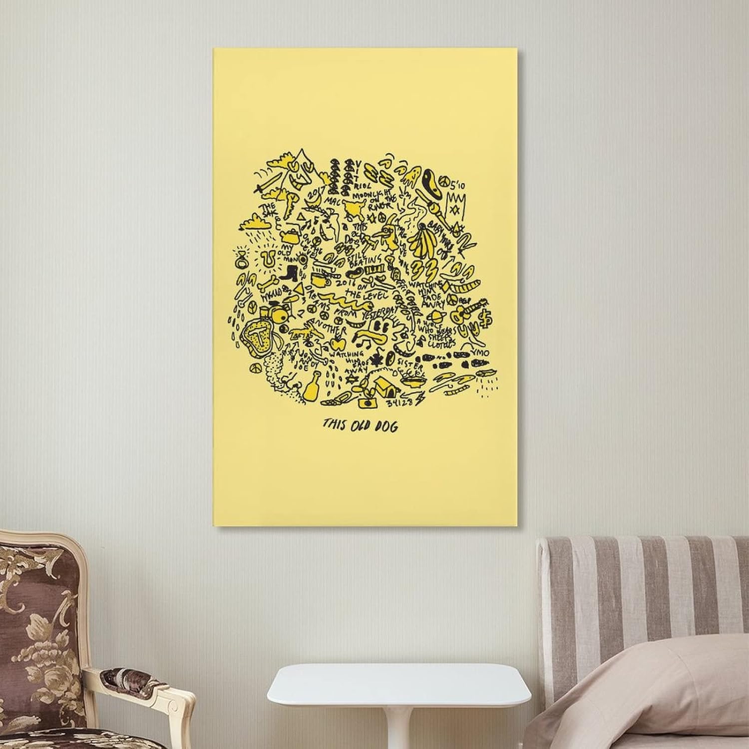 TRAVVA Póster de lienzo con texto en inglés “This Old Dog by Mac DeMarco” para colgar en la pared, pintura impresa, pintura de oficina, XINGYI,