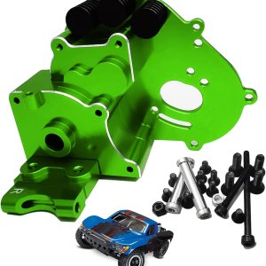 Caja de cambioscaja de transmisión de aluminio XZSNLYZ con piezas de actualización de placa de motor para 110 Traxxas 2WD SlashVXL, RustlerVXL, Caja de cambioscaja de transmisión de aluminio XZSNLYZ con piezas de actualización de placa de motor para 110 Traxxas 2WD SlashVXL, RustlerVXL,