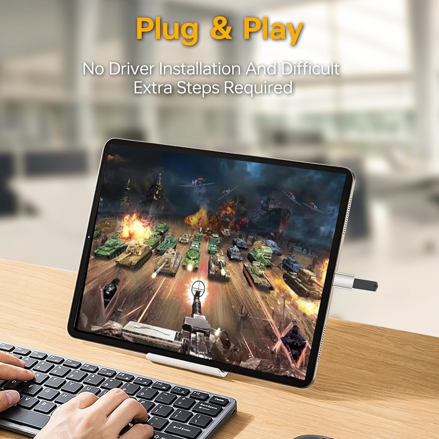 Paquete de 4 adaptadores USB a USB C – Convertidor OTG 3.0, 2 USB-A a USB-C y 2 adaptadores USB-C a USB-A OTG Thunderbolt 5.0 Gbps SuperSpeed