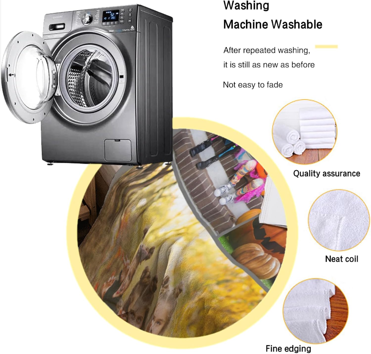 Masrtuli Manta personalizada de forro polar de Halloween, manta ligera y mullida para el hogar, dormitorio, sofá oficina, manta acogedora de
