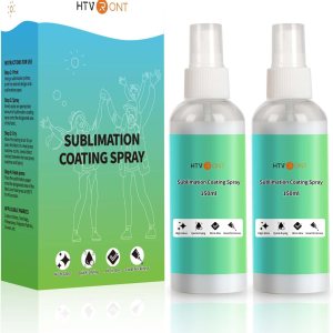 HTVRONT Spray de revestimiento de sublimación para camisas de algodón de 2 x 5.1 fl oz, espray de sublimación para todas las telas, lienzos, HTVRONT Spray de revestimiento de sublimación para camisas de algodón de 2 x 5.1 fl oz, espray de sublimación para todas las telas, lienzos,