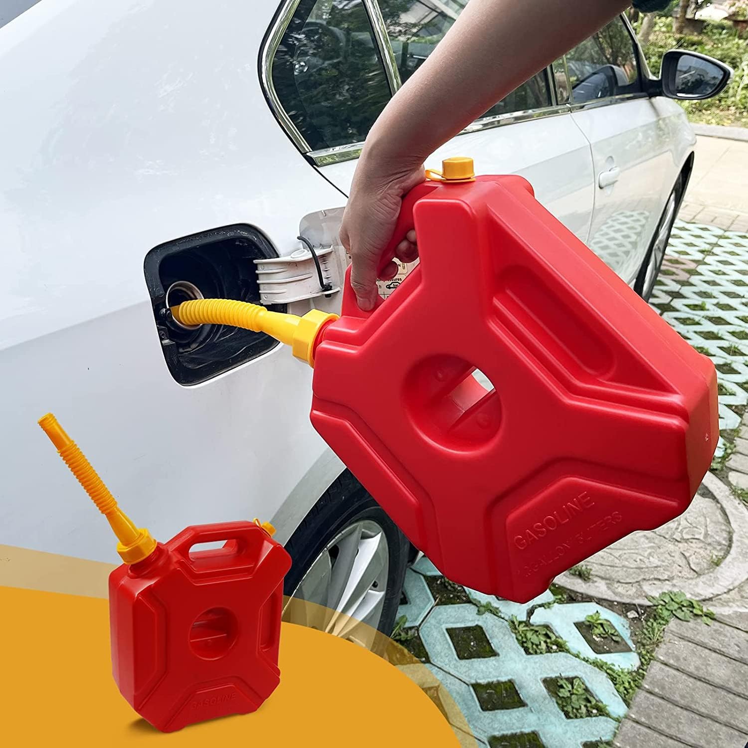 Repuesto de boquilla de gasolina, para reemplazo de latas de gas de 12510 galones, kit de boquilla de lata de gas con boquillas flexibles, junta más