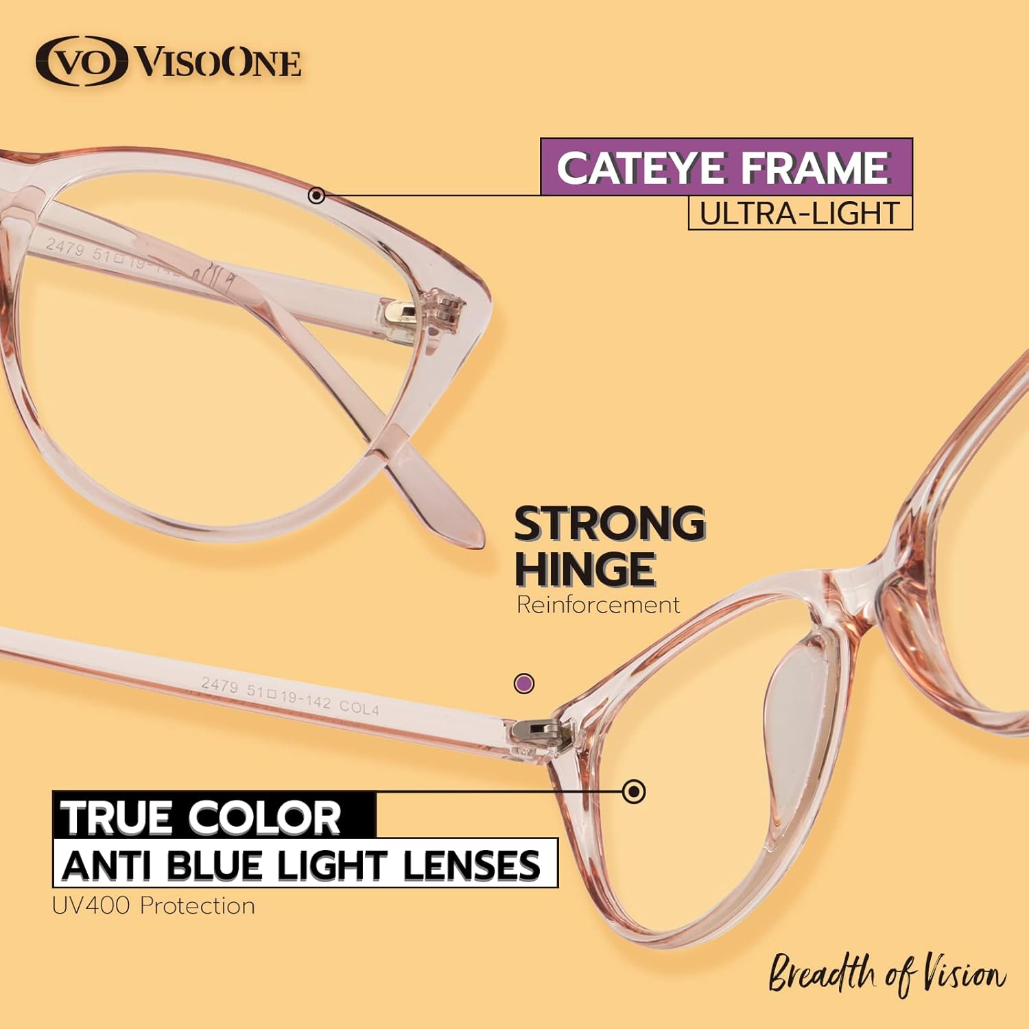VISOONE Gafas de bloqueo de luz azul medianas con antirreflejos para mujeres de computadora