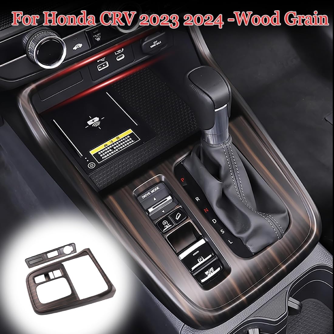 2 piezas de marco de consola central, cubierta de panel de palanca de cambios para Honda CRV CR-V 2023 2024 – Accesorios interiores deportivos de